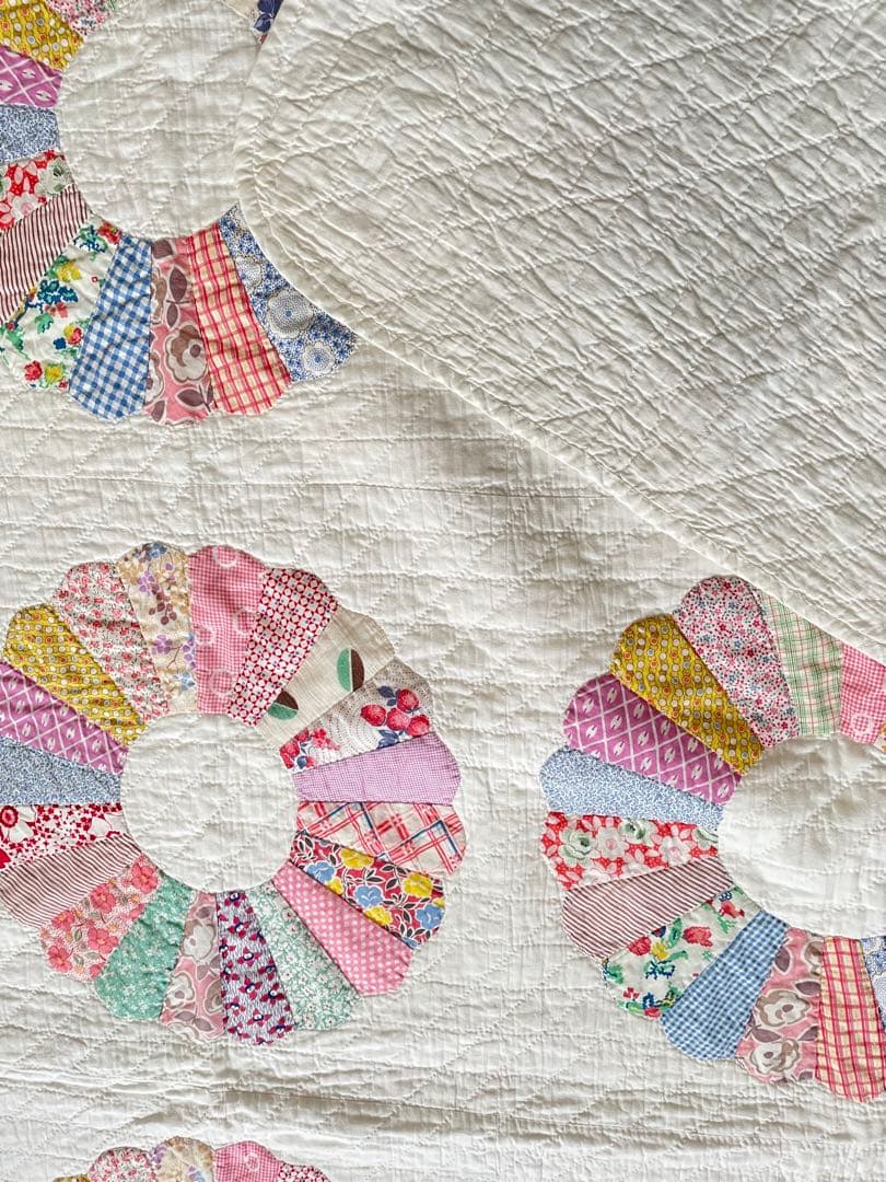 ヴィンテージキルト ドレスデン アンティークキルト·͜· ♡