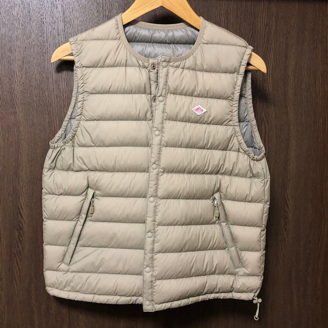 《新品未着用》DANTON インナーダウンベスト　サンドベージュ　Mサイズ
