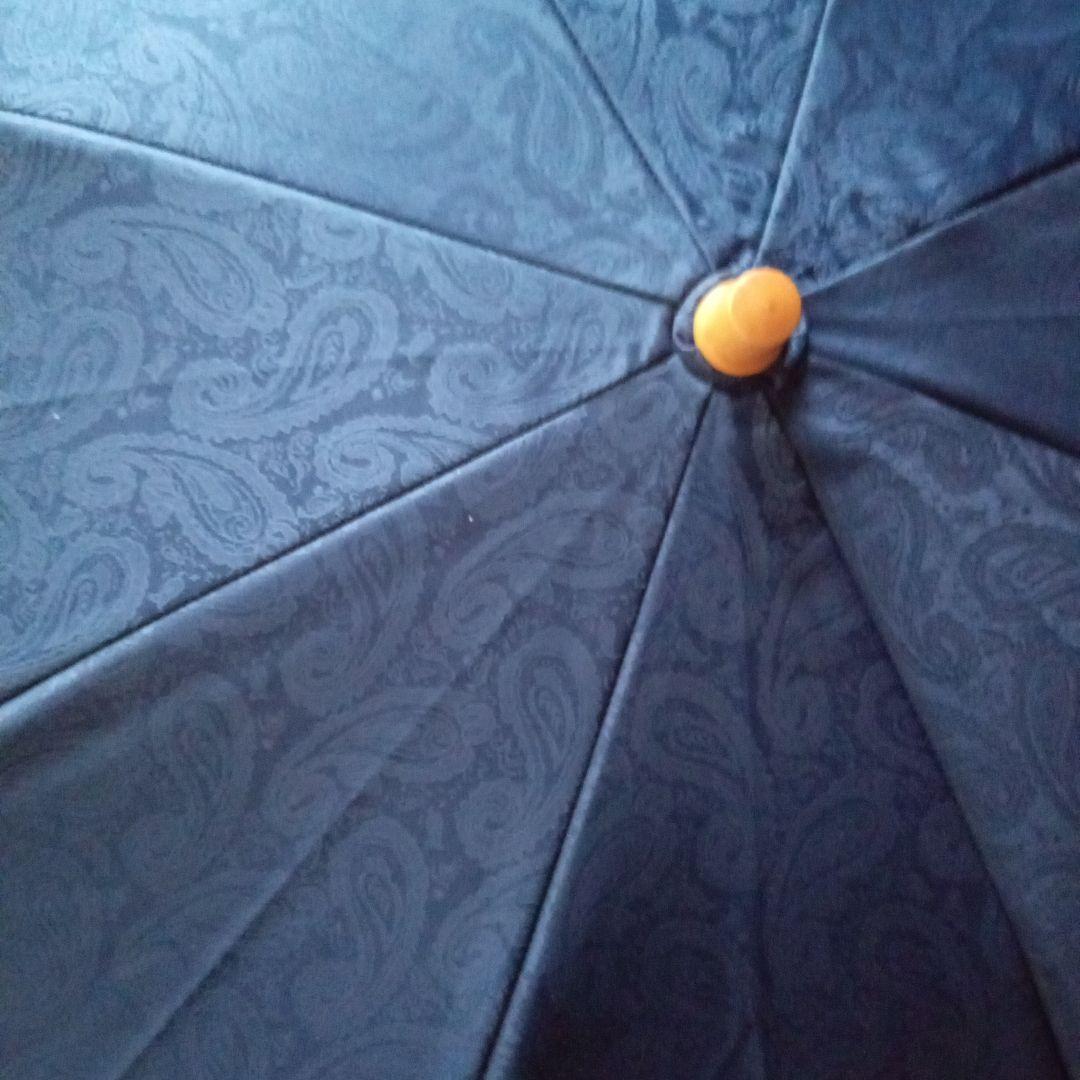 「前原光栄商店」　一級遮光ペーズリー濃紺　晴雨兼用傘 　 　タグ付き新品