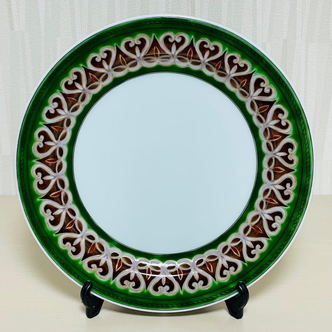 未使用 有田焼 源右衛門 是米木窯 赤絵 ミナイ手 絵変り 皿 6枚セット