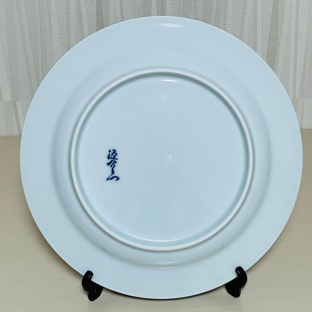 未使用 有田焼 源右衛門 是米木窯 赤絵 ミナイ手 絵変り 皿 6枚セット