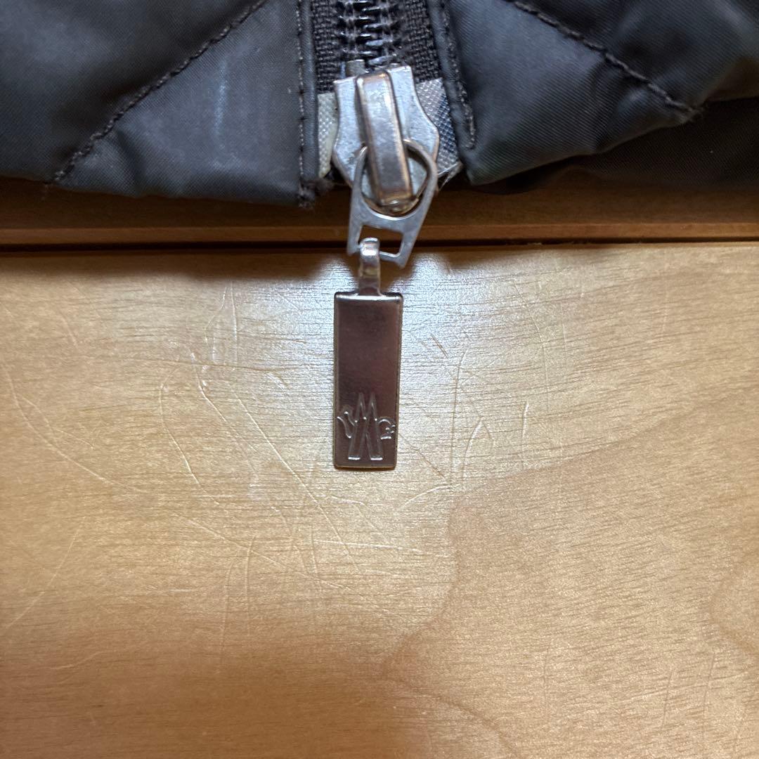 モンクレール　茶タグ　焦茶　ファーフード付き ダウンコート