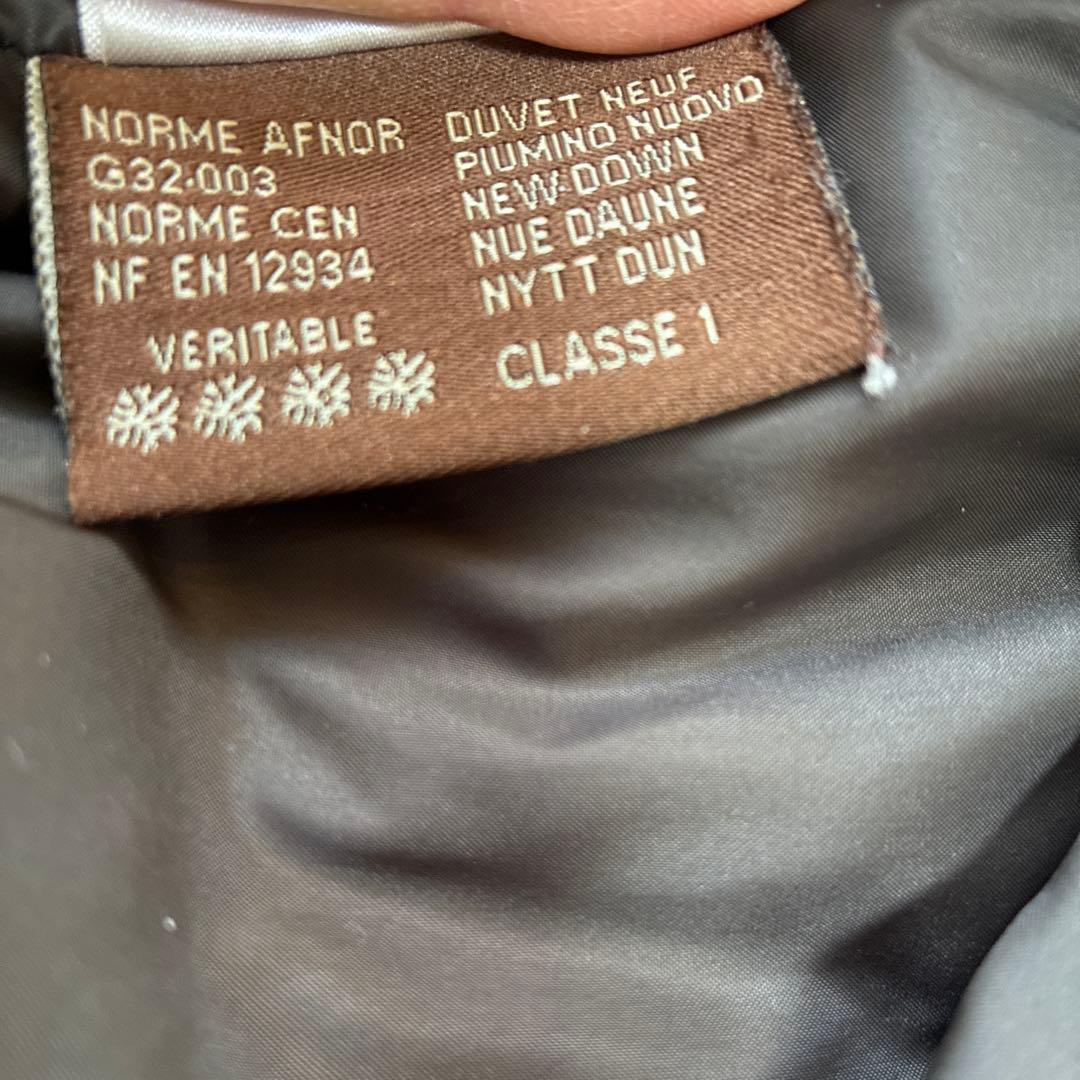 モンクレール　茶タグ　焦茶　ファーフード付き ダウンコート