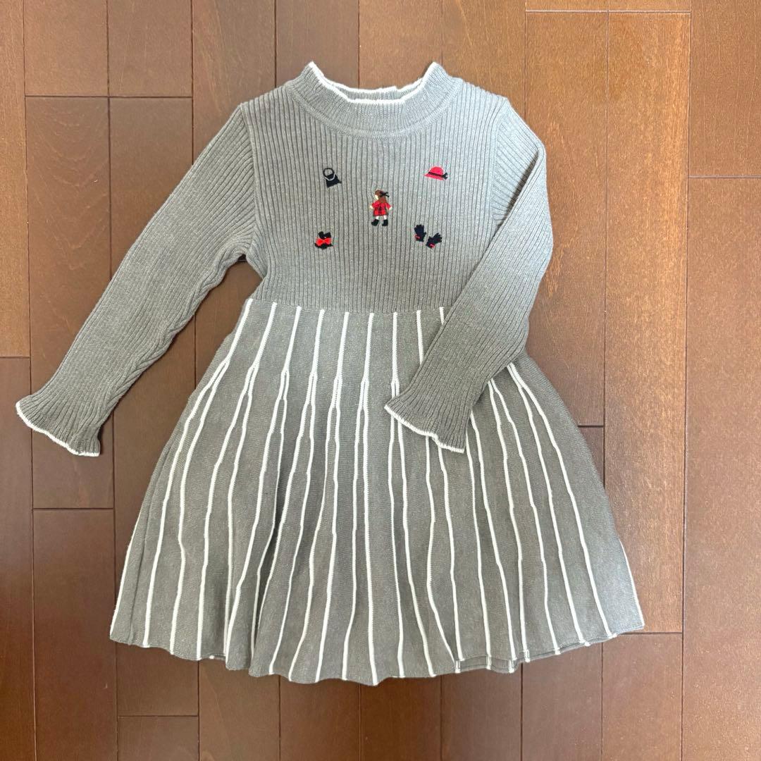 【美品】familiar ワンピース 100