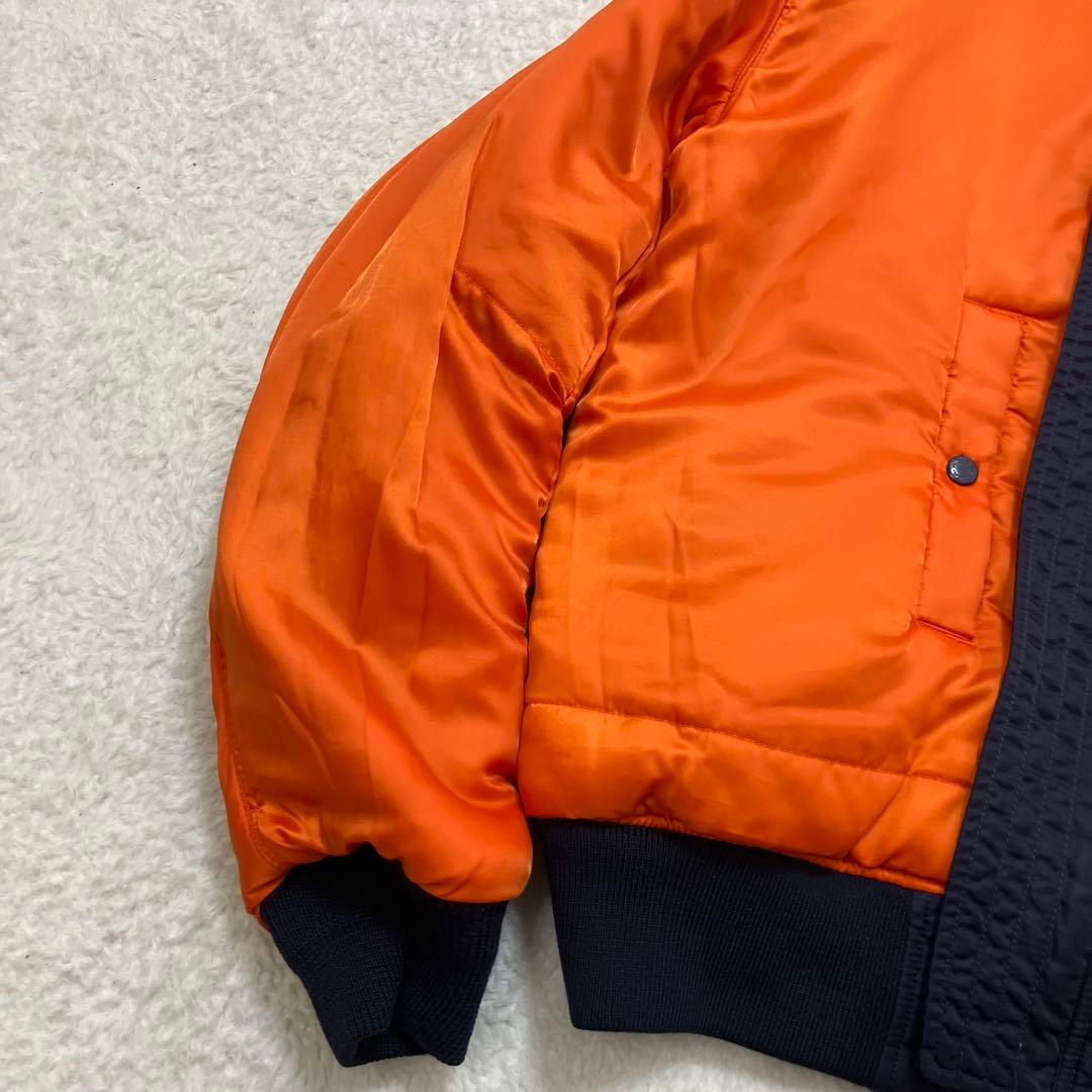 美品✨アヴィレックス XL ネイビー リバーシブル MA-1 フライトジャケット