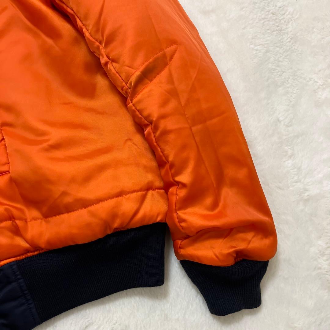 美品✨アヴィレックス XL ネイビー リバーシブル MA-1 フライトジャケット