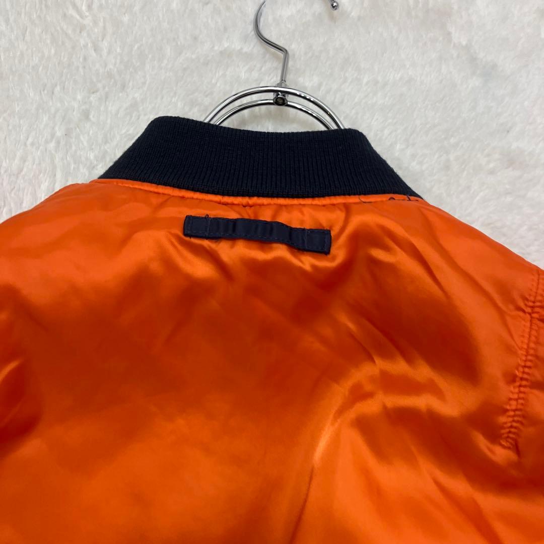 美品✨アヴィレックス XL ネイビー リバーシブル MA-1 フライトジャケット