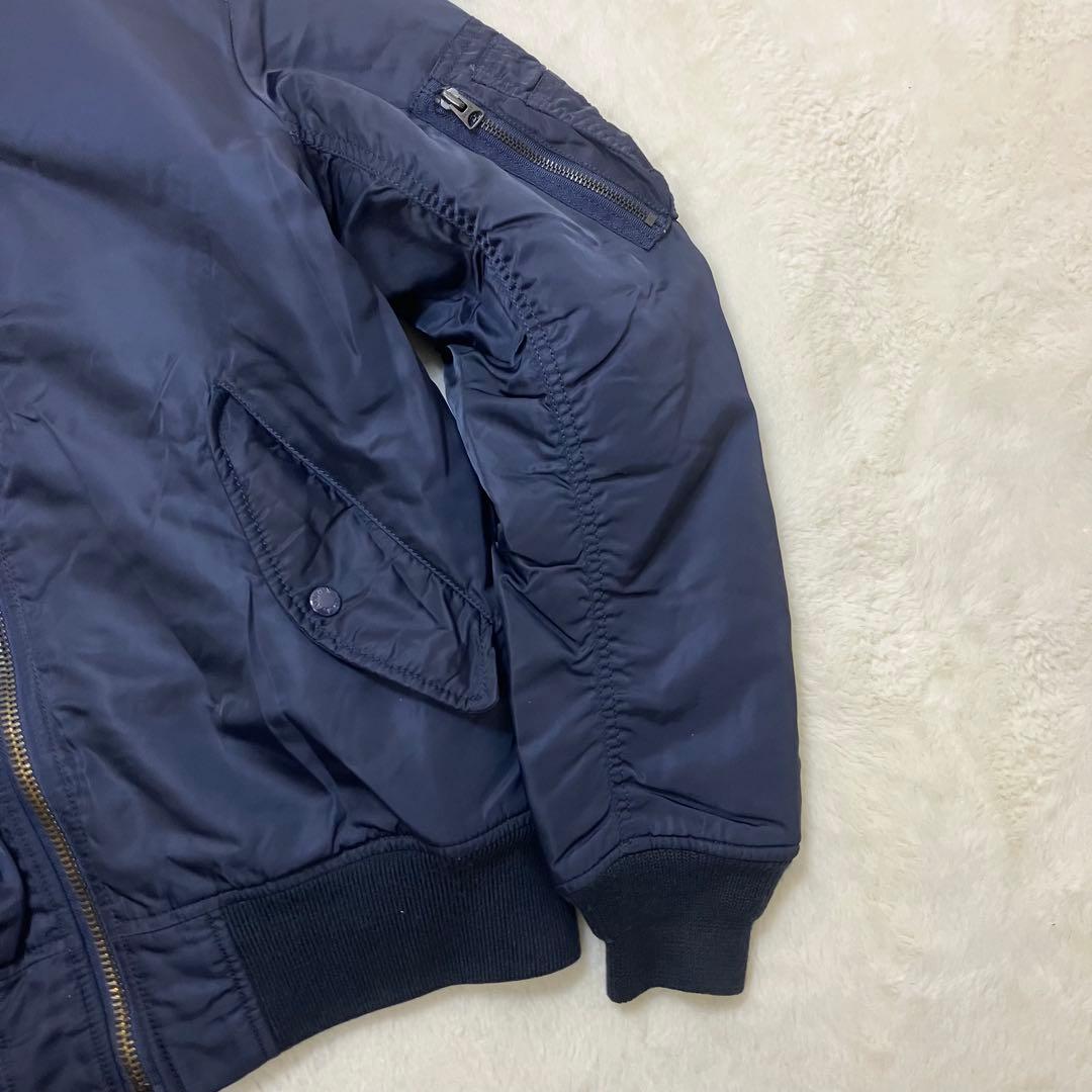 美品✨アヴィレックス XL ネイビー リバーシブル MA-1 フライトジャケット