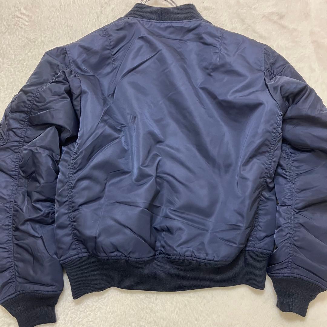 美品✨アヴィレックス XL ネイビー リバーシブル MA-1 フライトジャケット