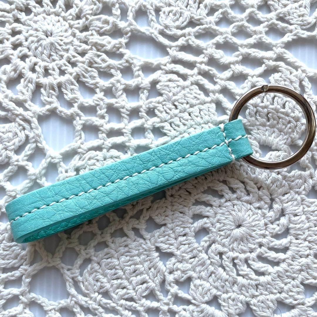 極美品　ティファニー　キーリング　キーホルダー　ティファニーブルー