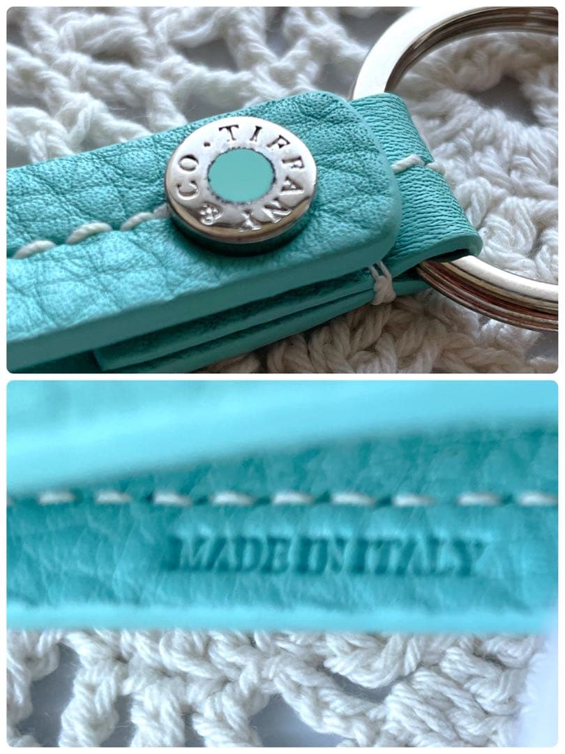 極美品　ティファニー　キーリング　キーホルダー　ティファニーブルー