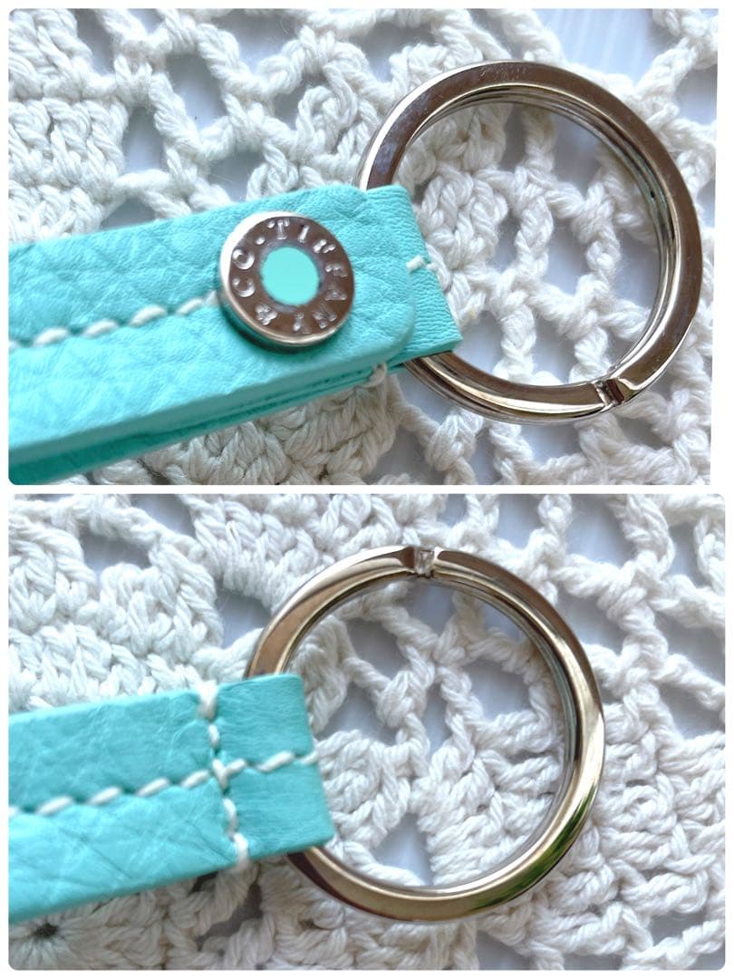 極美品　ティファニー　キーリング　キーホルダー　ティファニーブルー