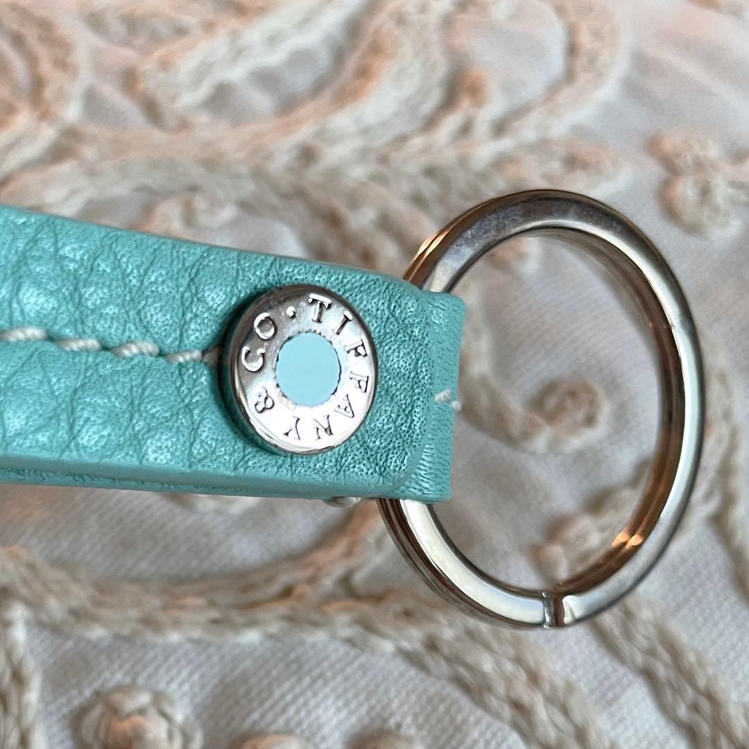 極美品　ティファニー　キーリング　キーホルダー　ティファニーブルー