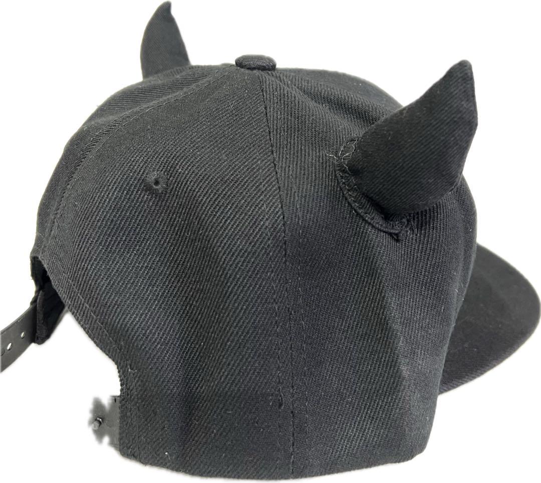 ピラフ星人仮装が出来る　キャップ　黒　耳付き　ツノち付き　3個セット！