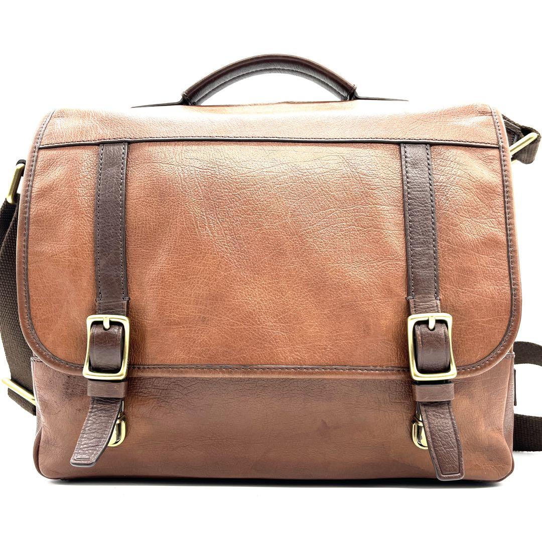 FOSSIL フォッシル オールレザー ショルダーバッグ メッセンジャーバッグ