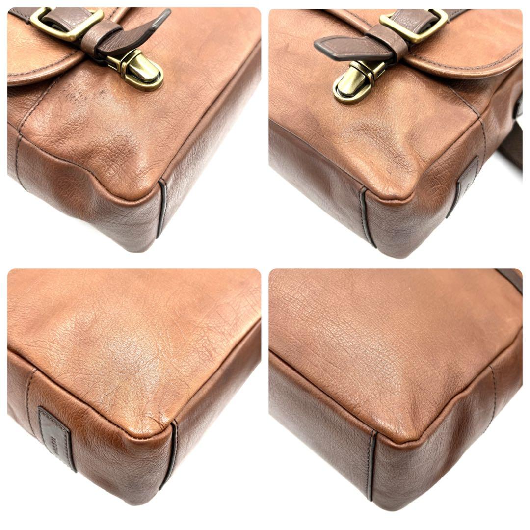 FOSSIL フォッシル オールレザー ショルダーバッグ メッセンジャーバッグ