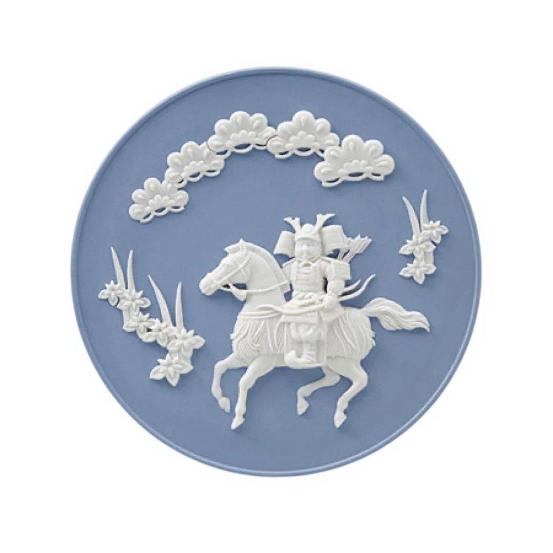 新品 ウェッジウッド リトルサムライプレート ジャスパー 端午の節句 こどもの日