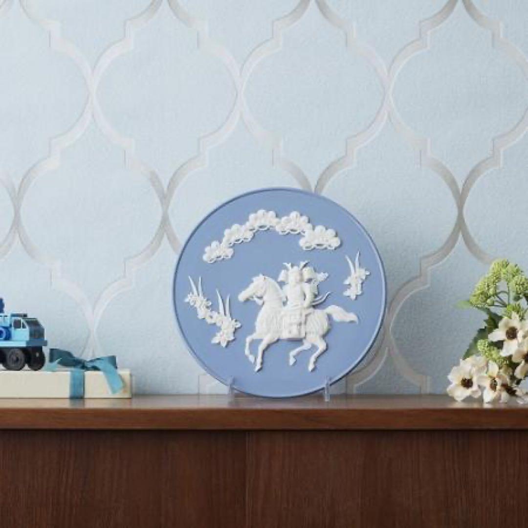 新品 ウェッジウッド リトルサムライプレート ジャスパー 端午の節句 こどもの日