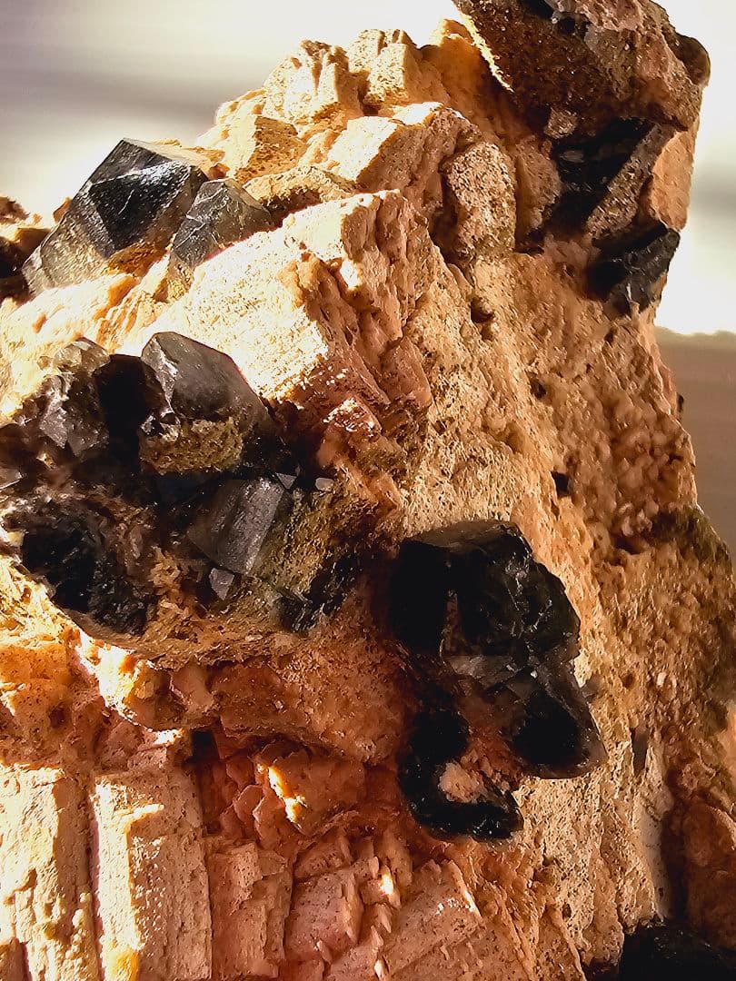 約750gあり★チベット産 モリオン(黒水晶)クラスター