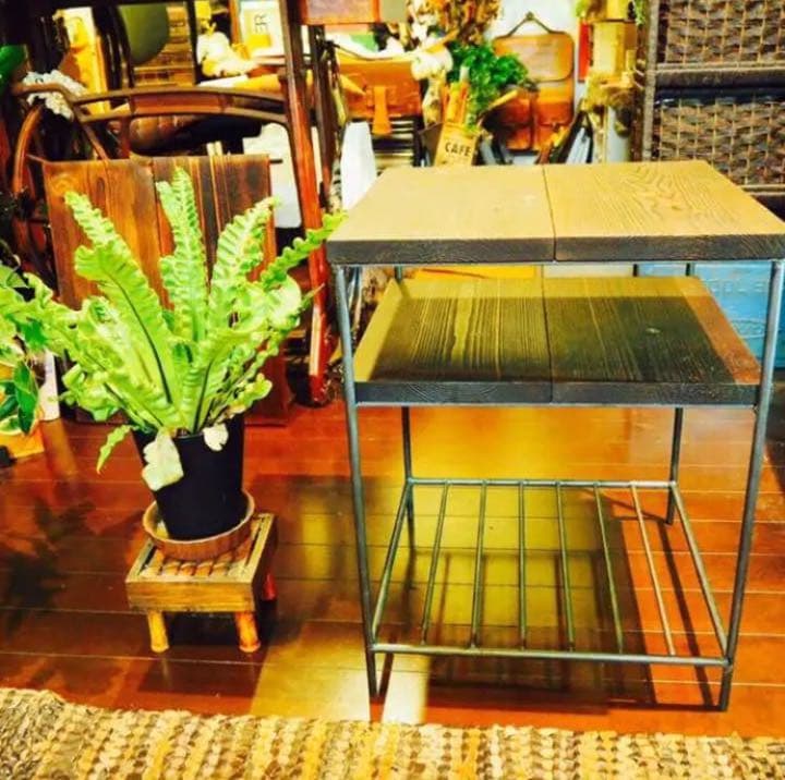 アイアン家具　棚　ラック　チェスト　シェルフ   男前家具　サイドテーブル