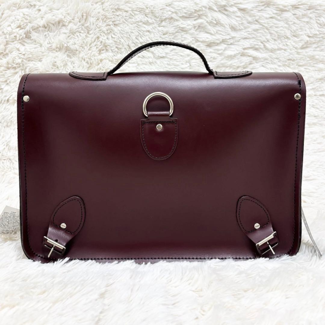 新品 Zatchels サッチェルバッグ 14.5インチ MARSARA RED