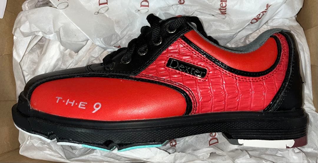新品未使用Dexter THE 9 レッド/ブラック5M(D)23センチ相当