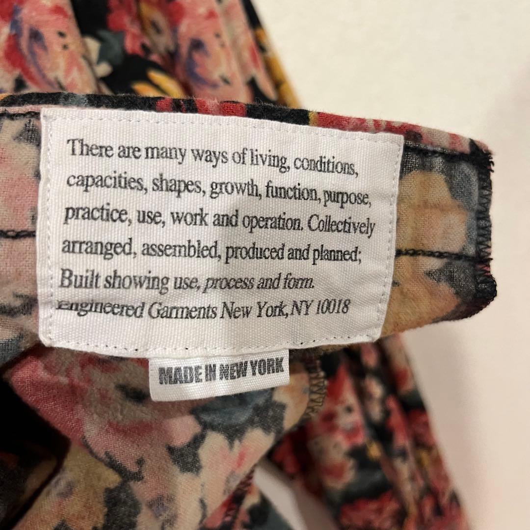 【美品】Engineered Garments フローラル柄 ネルシャツ