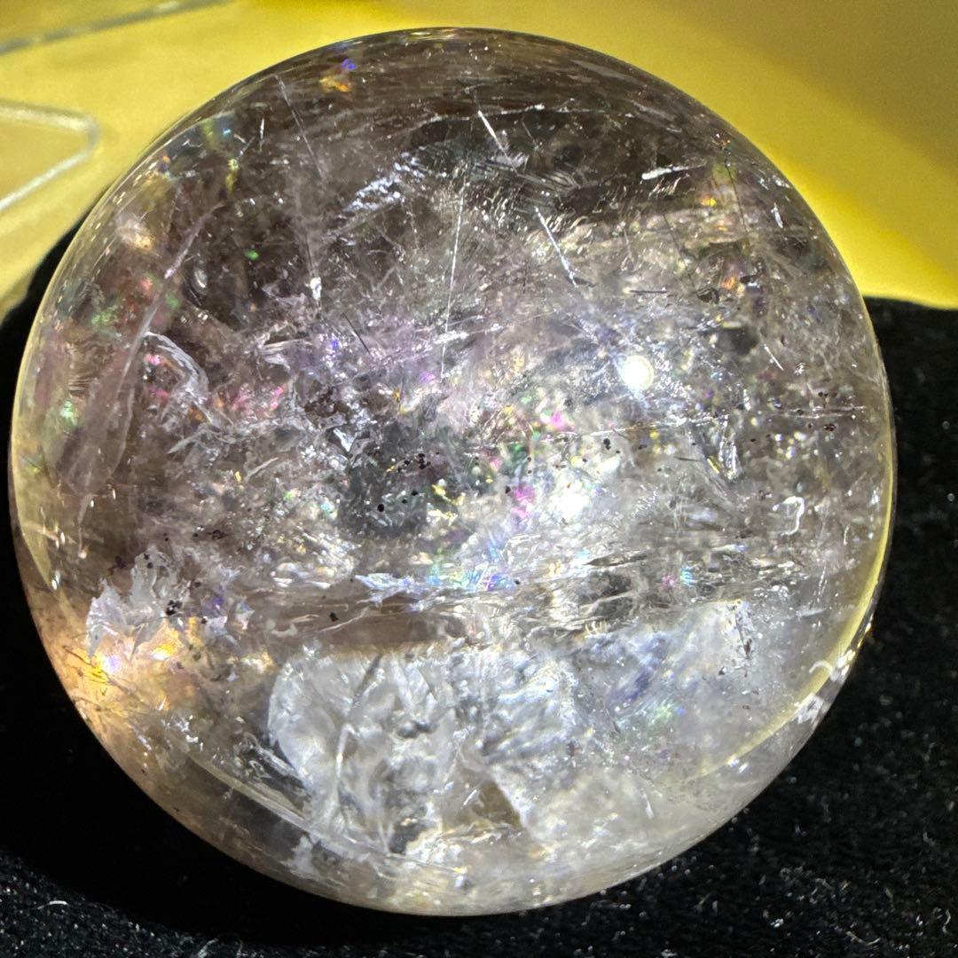 エレスチャル　アメジスト　ルチル　天然石　スフィア　貴重