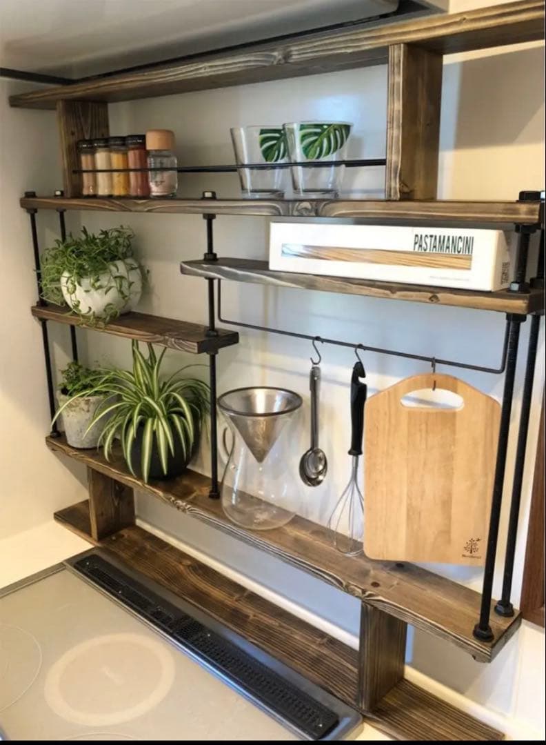 耐震 突っ張り式 キッチン収納キッチンラックCentral☆☆スパイスラック