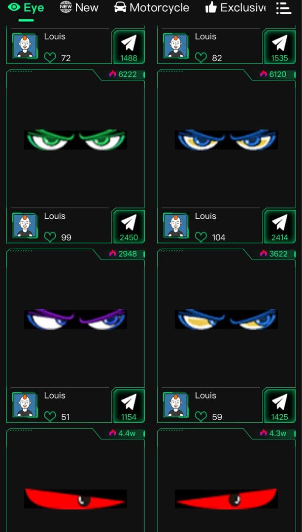 【再入荷】LEDデビルアイ 大型 2個セット