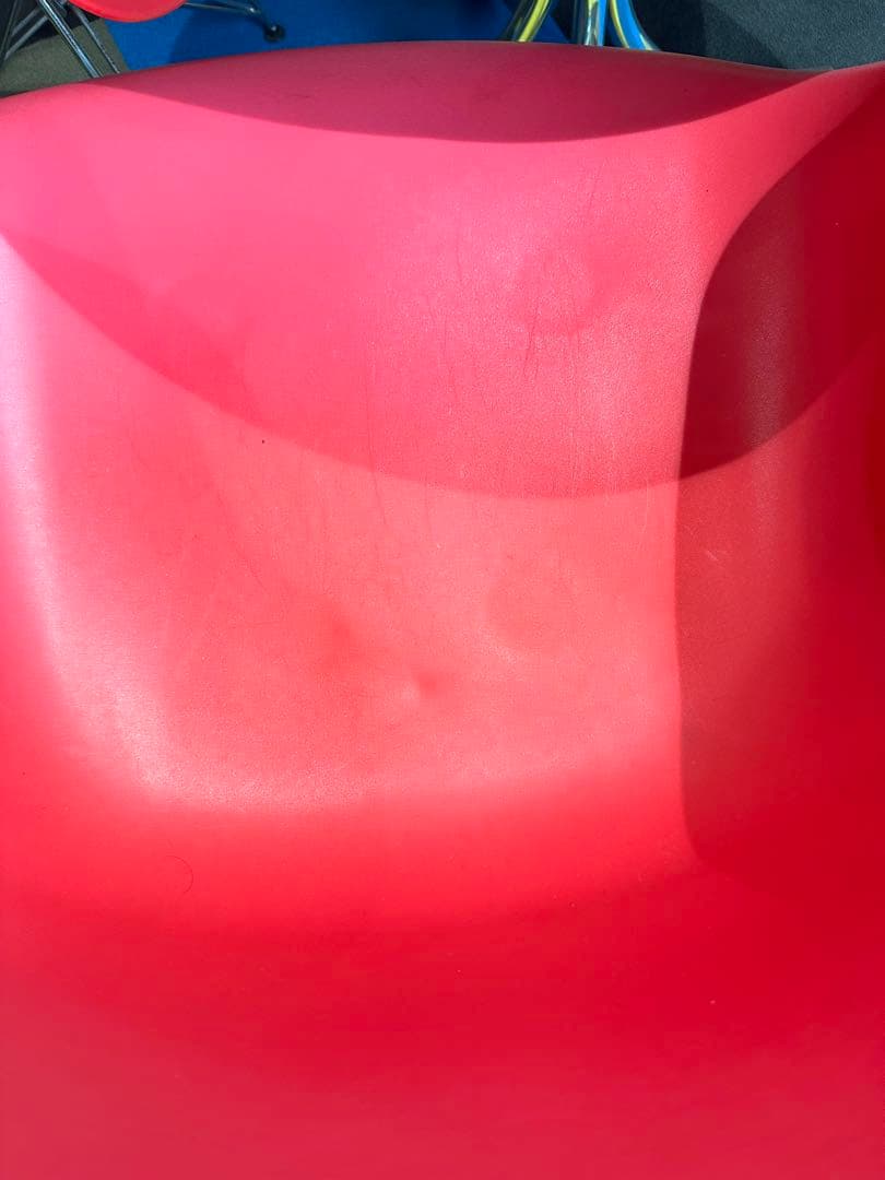 イームズ アームシェルチェア レッド ミッドセンチュリー エッフェルベース　1台