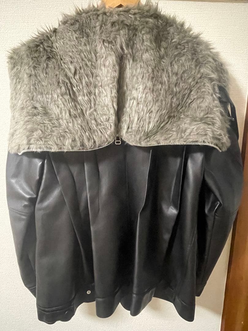 アイレネ☆IRENE Fur Hooded Leather Jacket