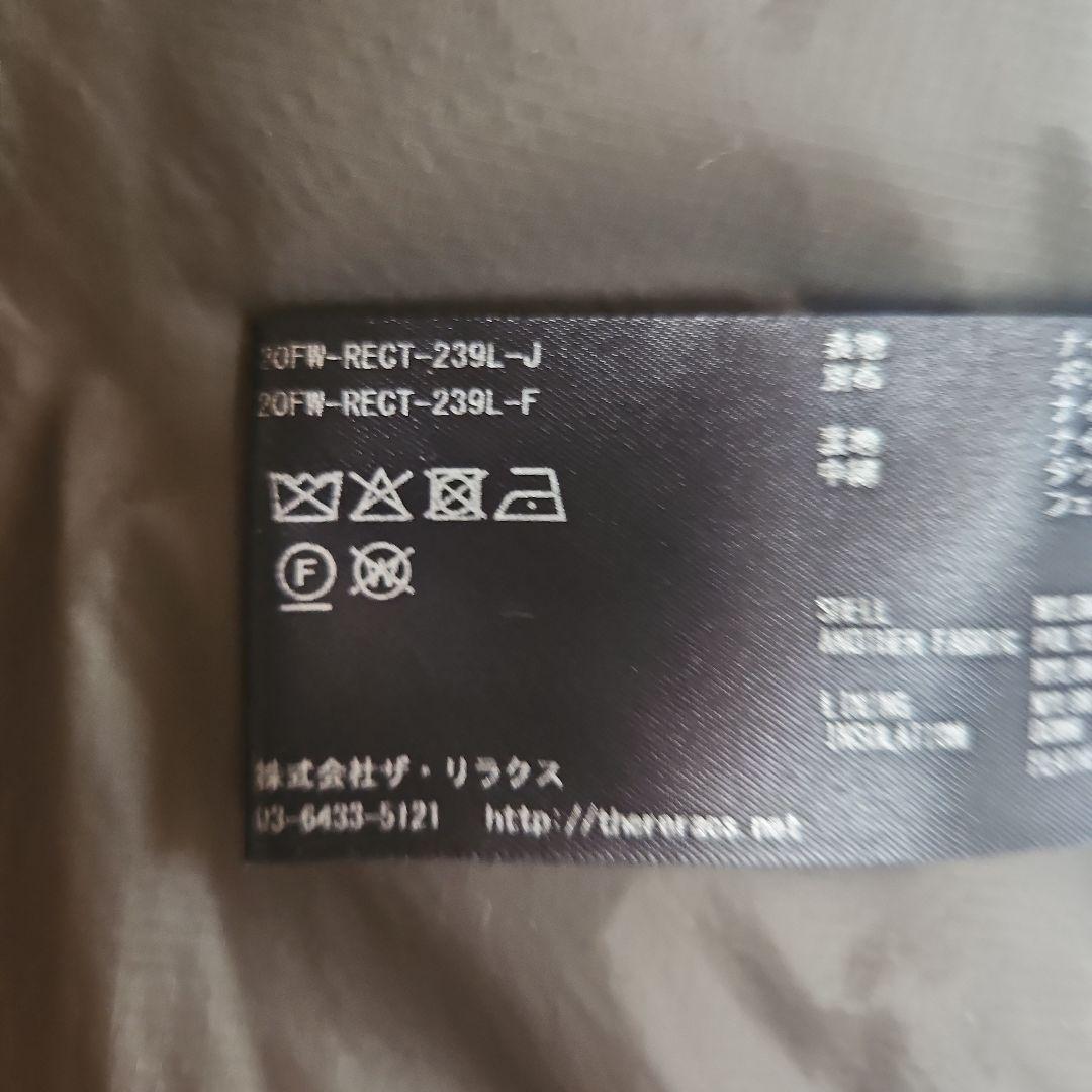 リラクス　THE RERACS ダウンジャケット38 カーキ　1パーツ紛失
