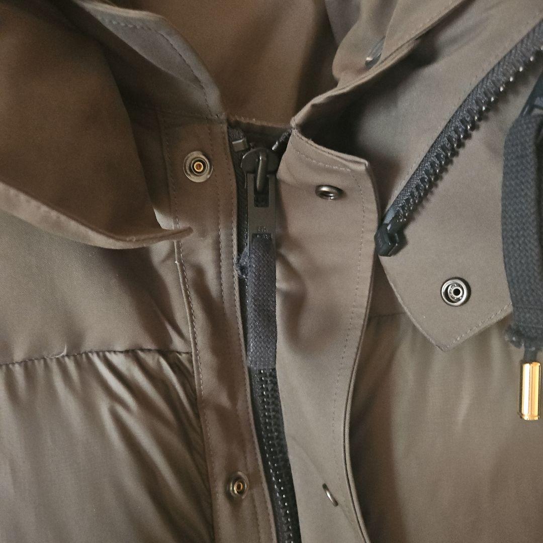 リラクス　THE RERACS ダウンジャケット38 カーキ　1パーツ紛失