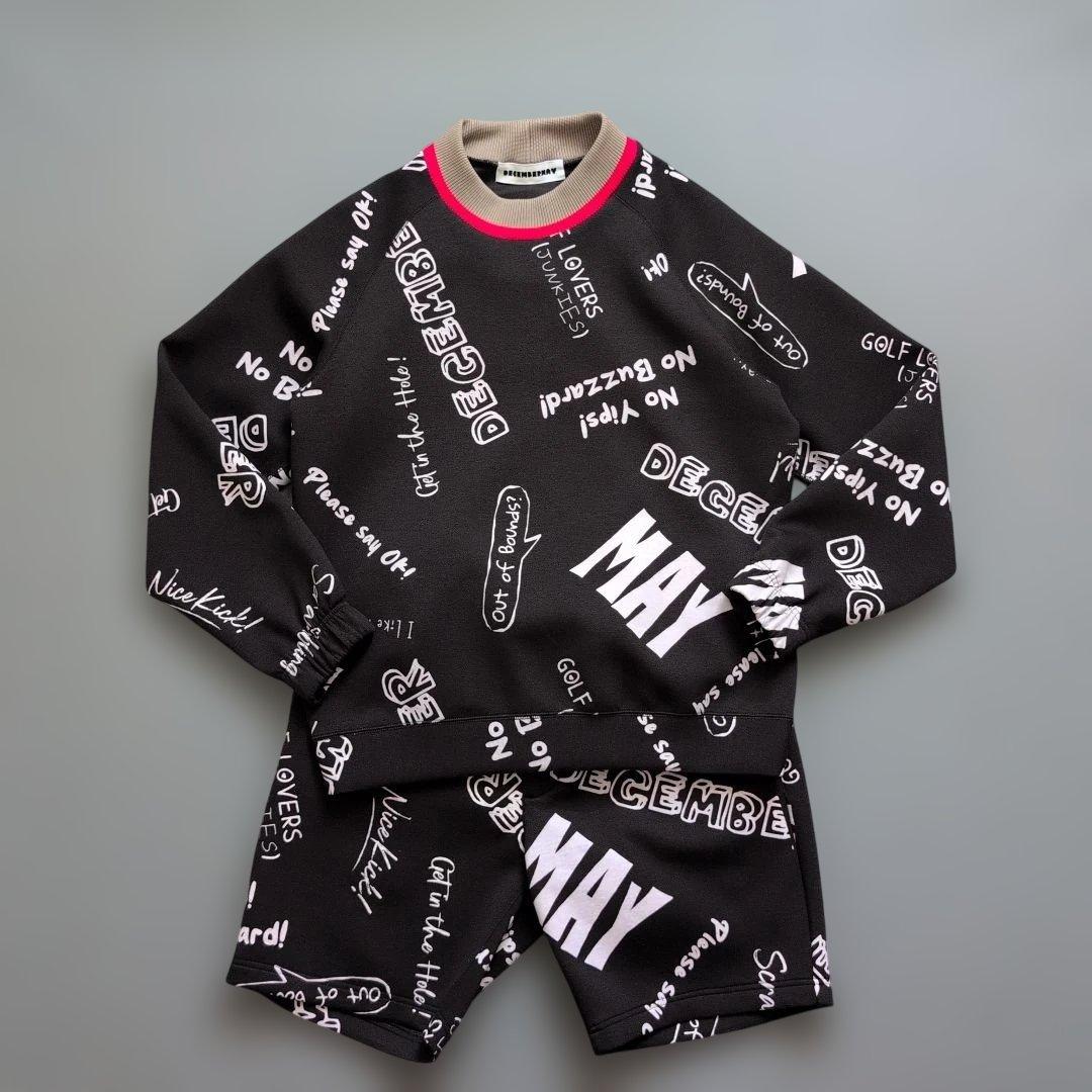 【極美品】ディセンバーメイゴルフ　ダンボールニット素材　トレーナーハーフパンツ