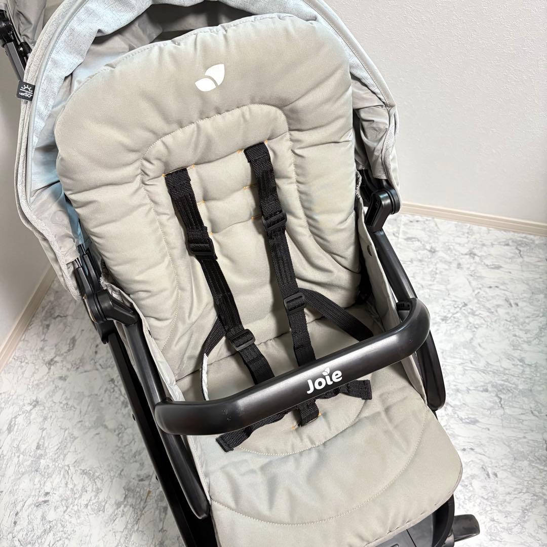 ホームクリーニング済み✨joie エヴァライトデュオ 二人乗りベビーカー グレー