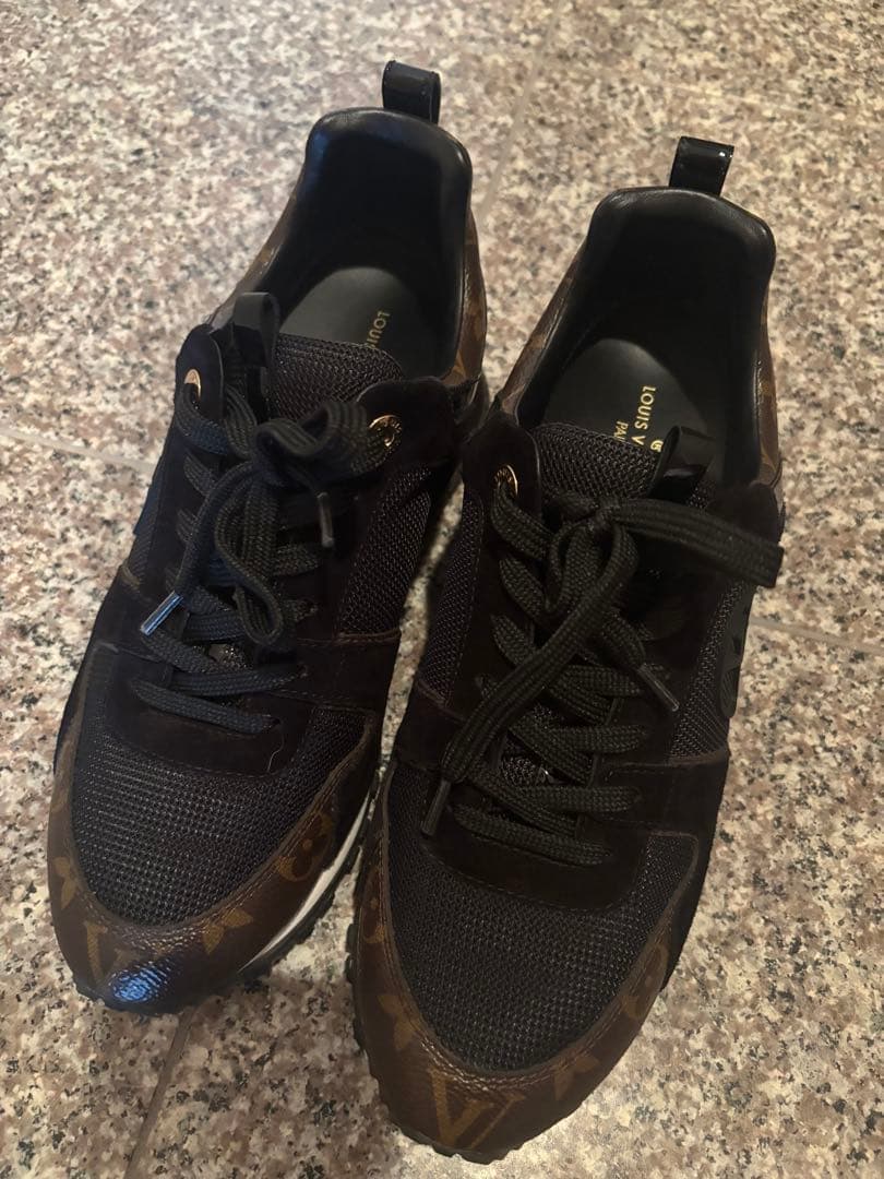 Louis Vuitton ブラック/ブラウン スニーカー 美品38