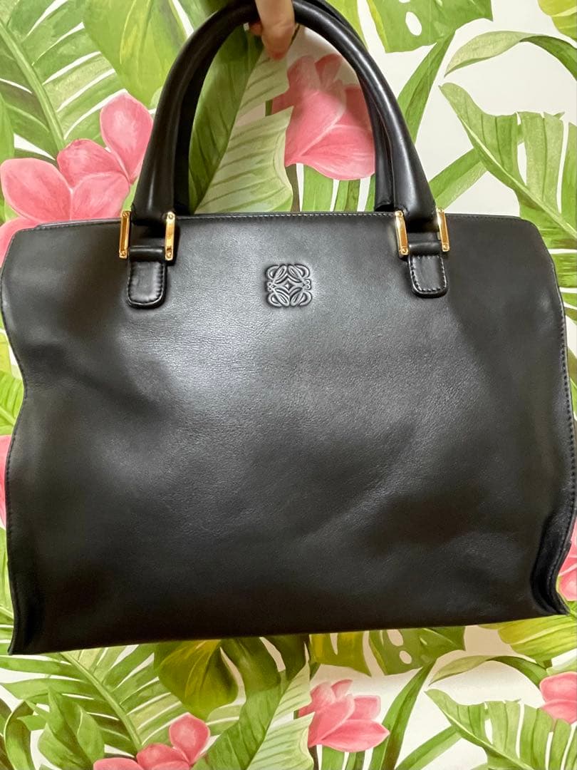 LOEWE ロエベ アマソナ ハンドバッグ ブラック