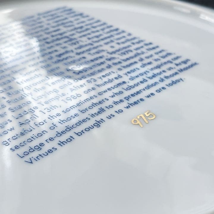 【値下】フリーメイソン 皿　アンティーク