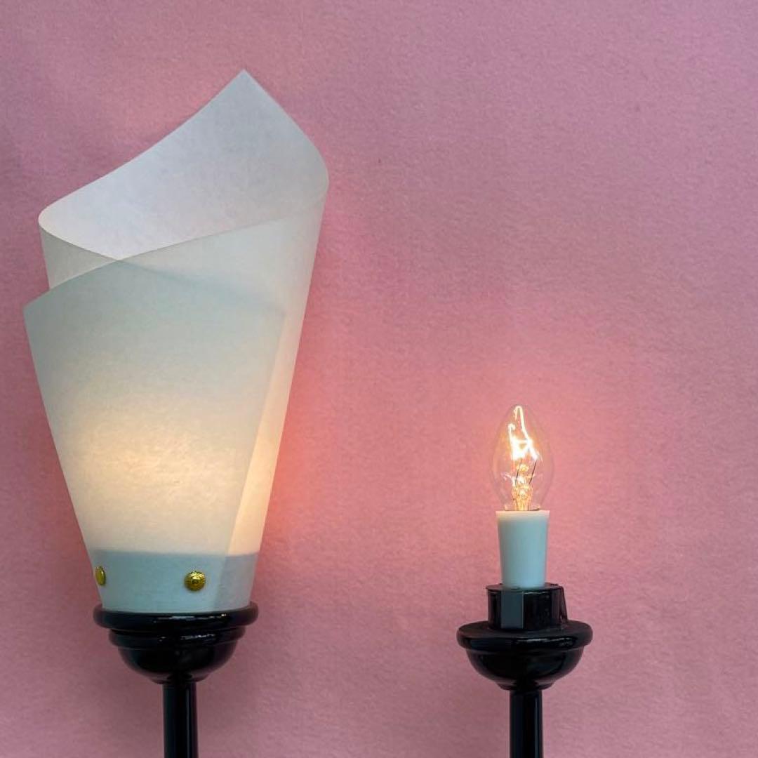 雛人形　桃の節句　花形燭台　大