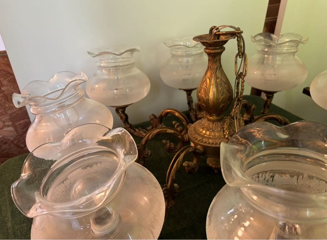 シ*ル様 イタリア製 ヴィンテージ 8灯 シャンデリア送料込