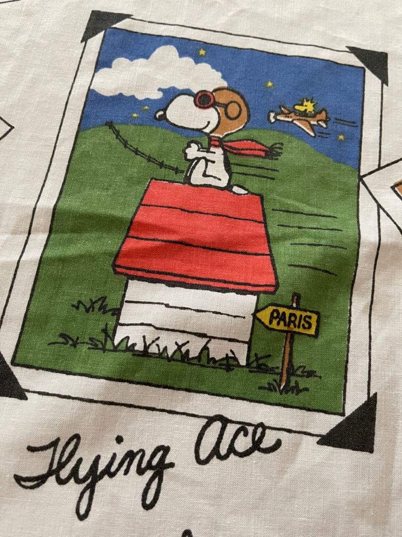 ①ビンテージシーツ　スヌーピー