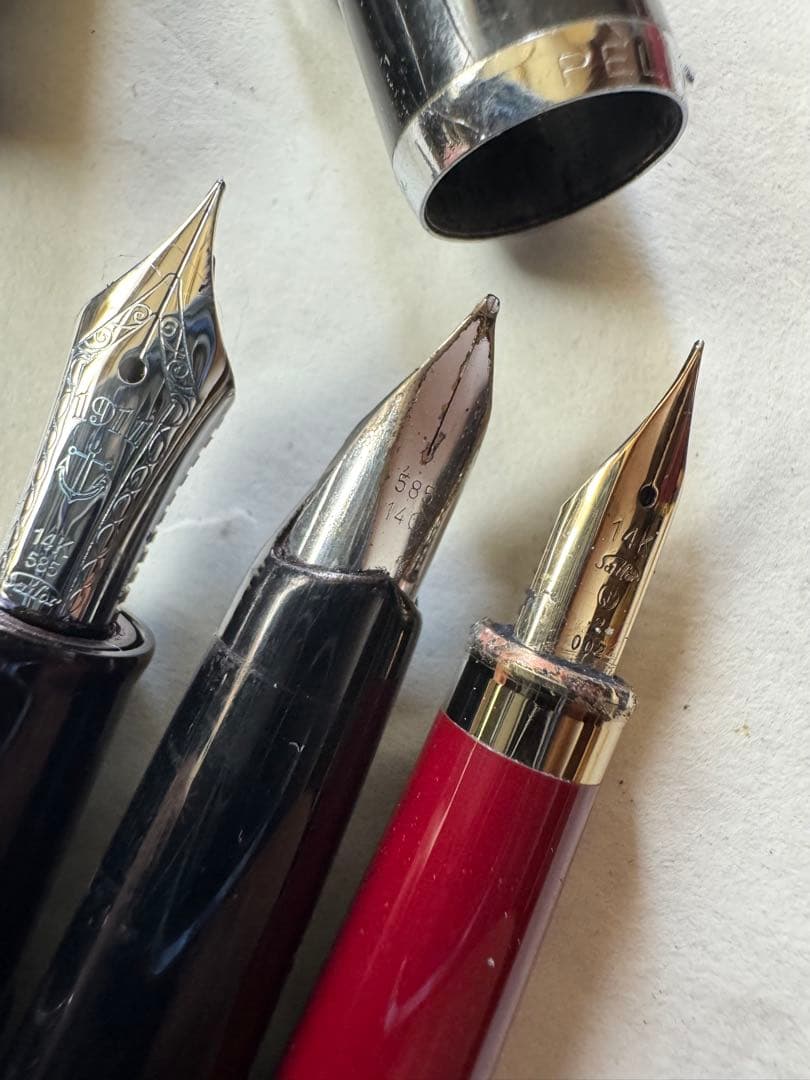 ペン先14K 14C 585 18K 750 21K万年筆10本