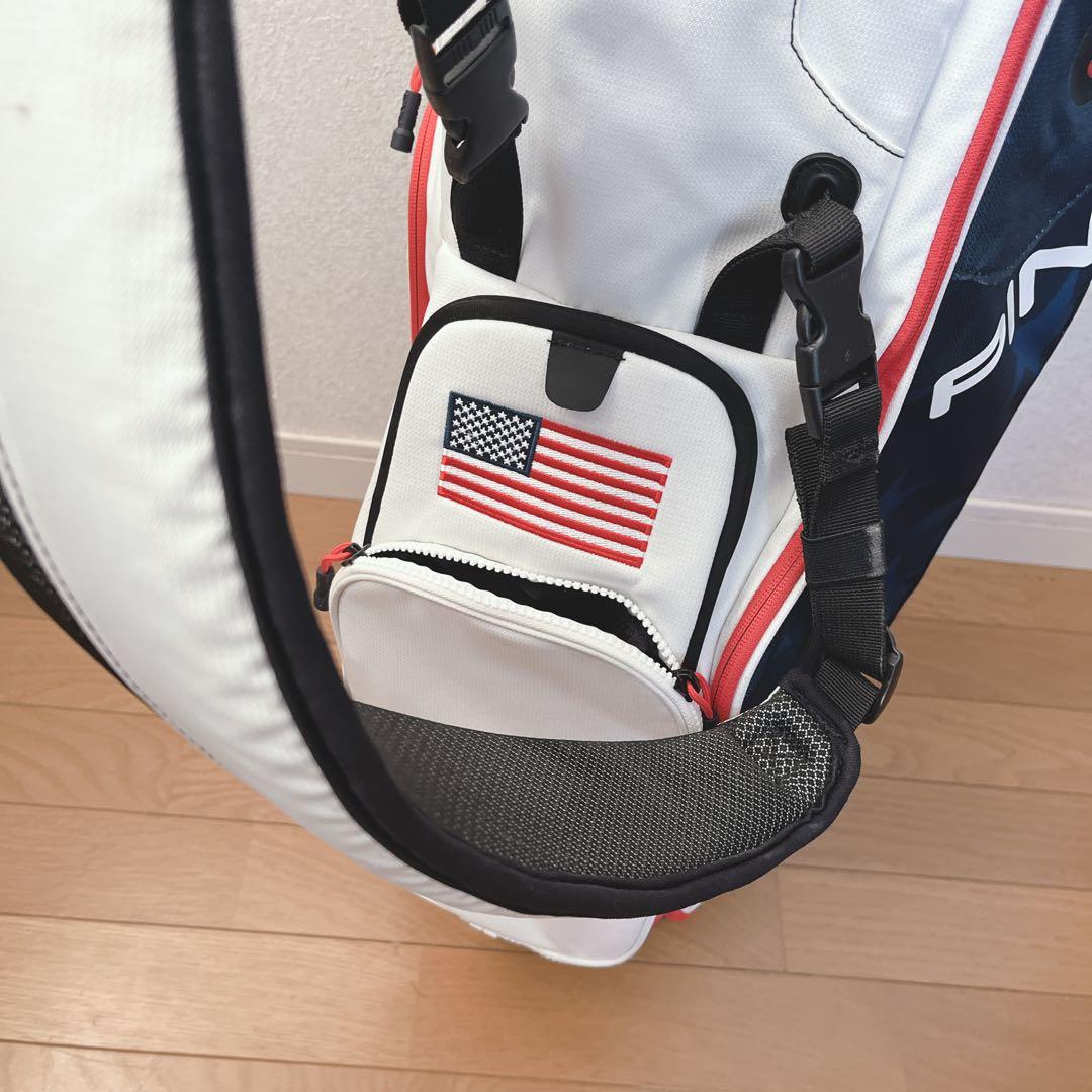 K093 美品！PING スタンド式キャディバッグ Hoofer Lite 軽量