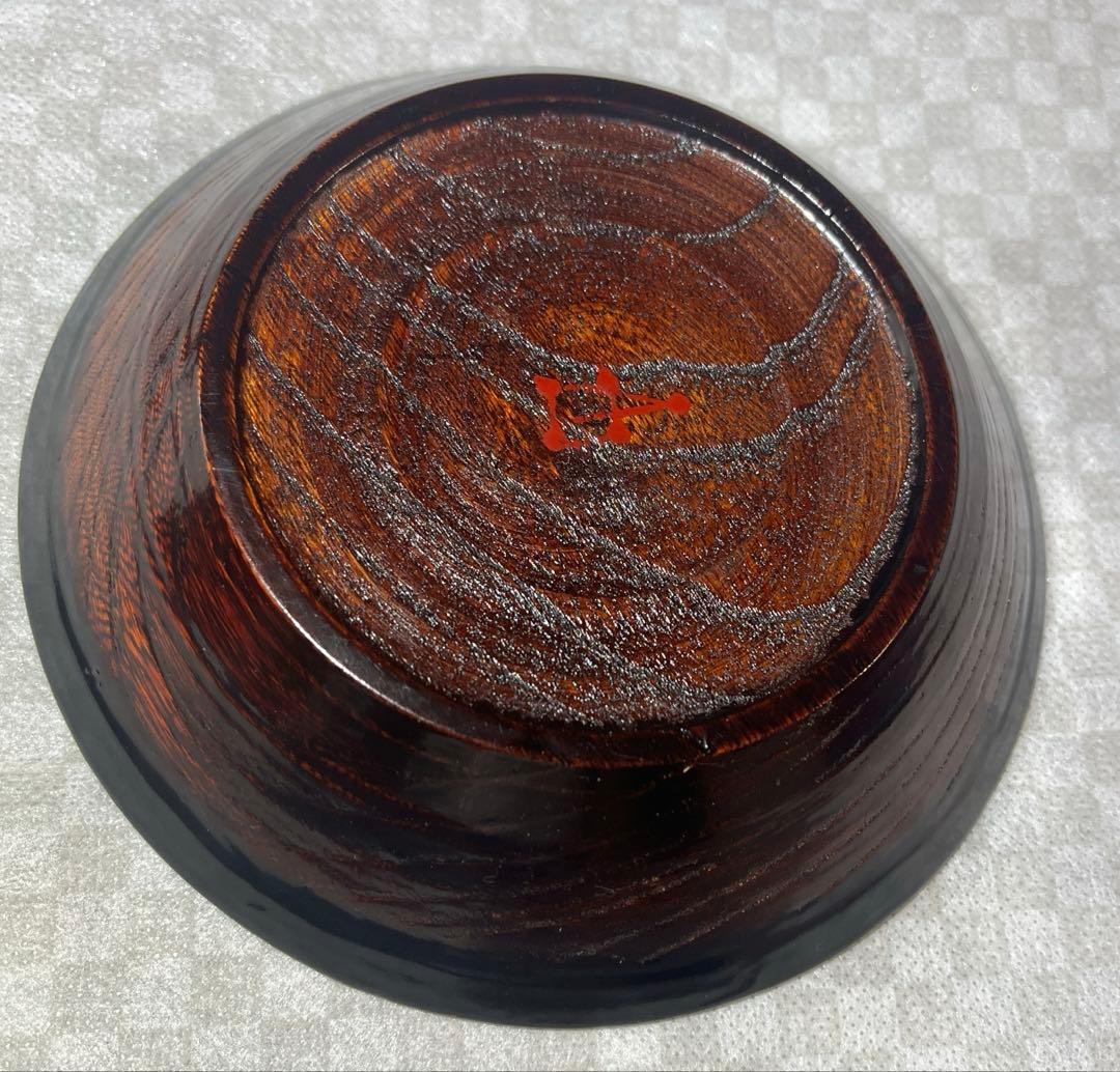 輪島塗　角 偉三郎　小皿「休」