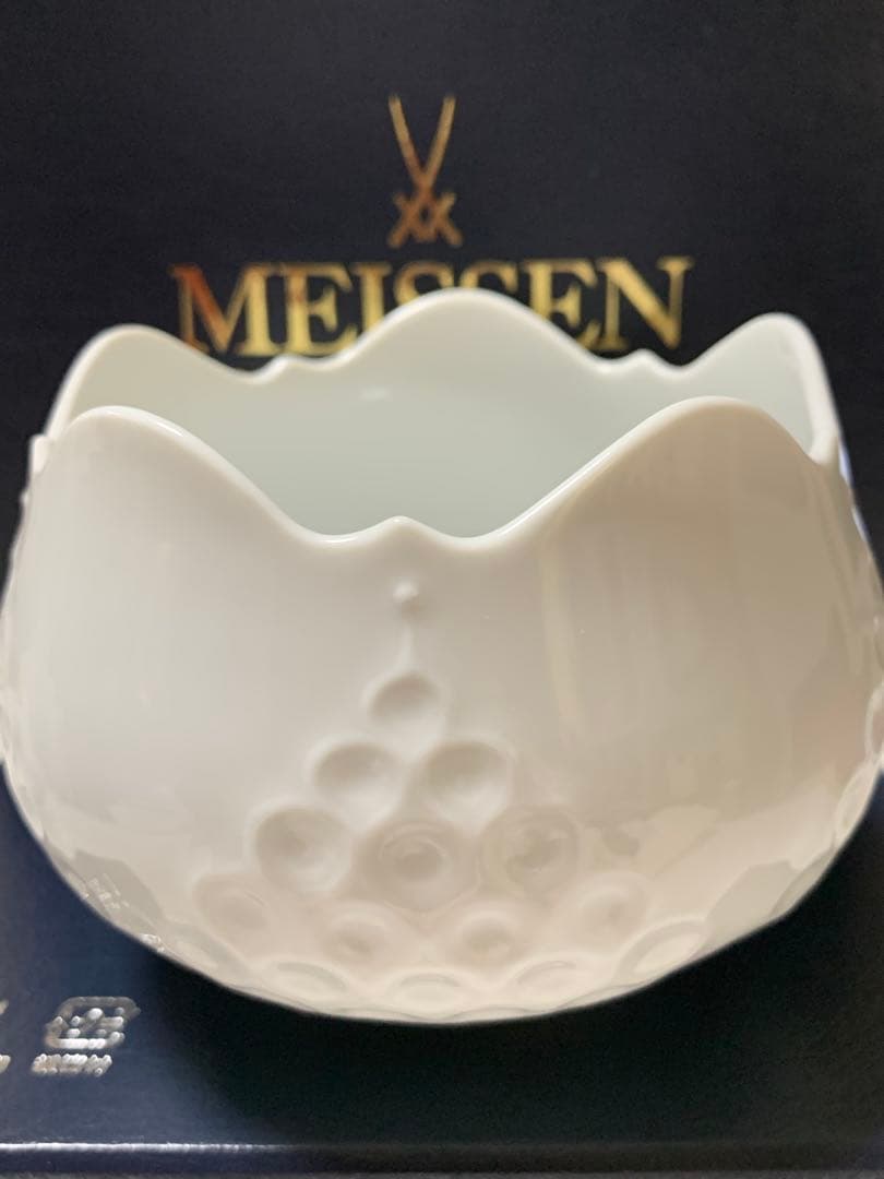 MEISSEN 花びら型　シュガーポット・デザート椀