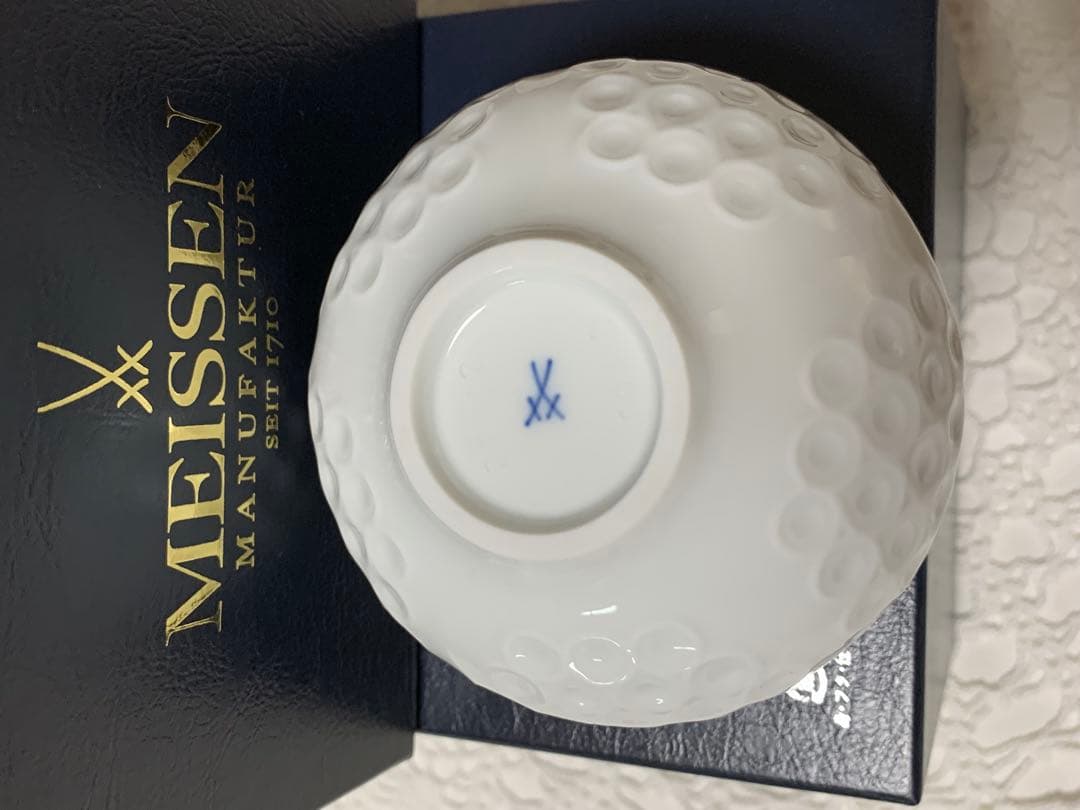 MEISSEN 花びら型　シュガーポット・デザート椀