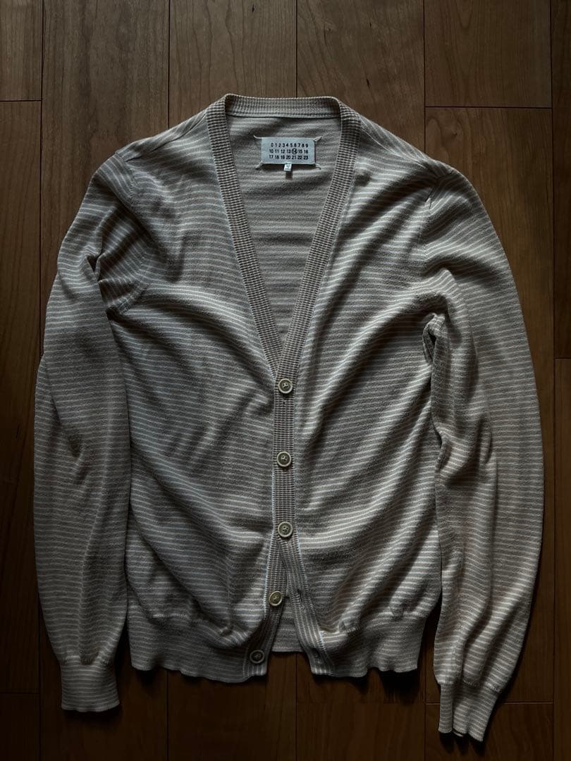 マルタンマルジェラ　ボーダーカーディガン