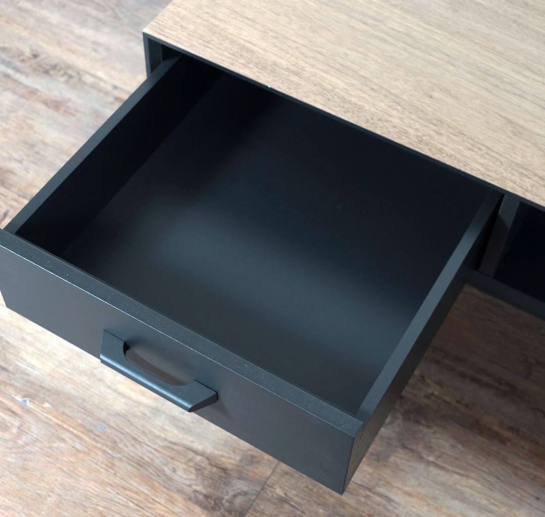 北欧風　センターテーブル 両面 引き出し付き　100cm