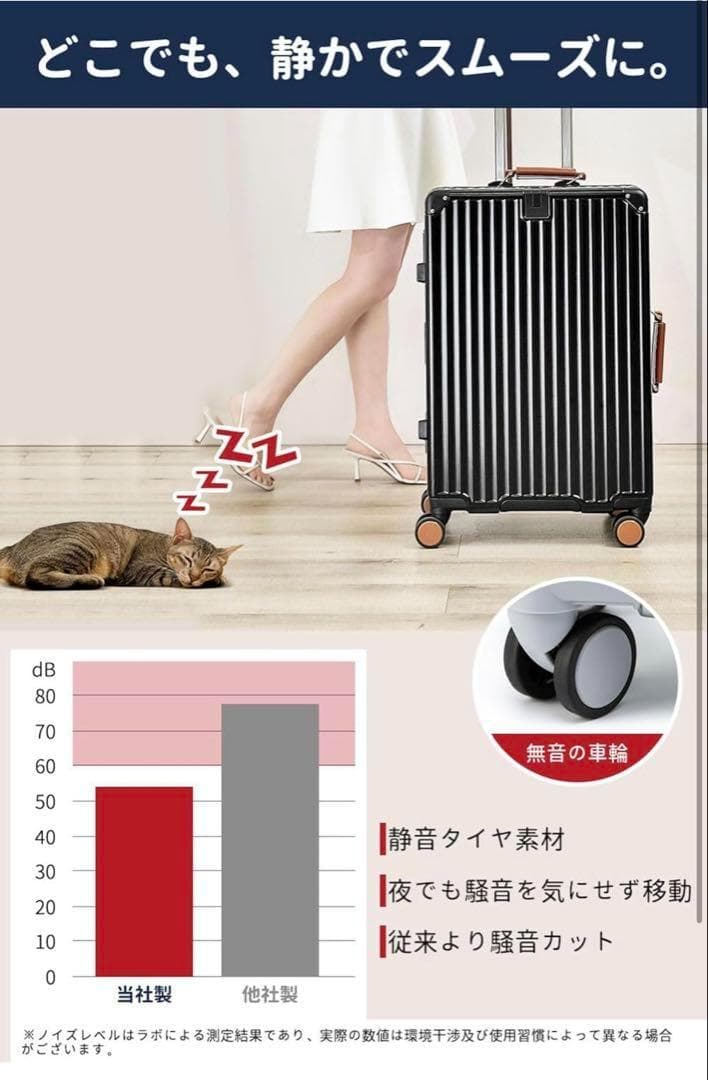 キャリーケース　スーツケース　機内持込 シルバー 軽量 大容量 TSA　S